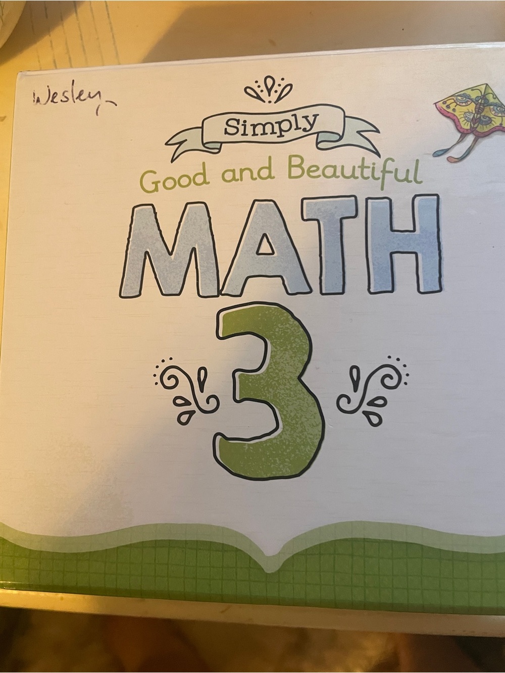 Simply Good and Beautiful Math 3 math box Homeschool